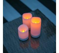 Gardenwize Solar Led Candle Set (3 Piece Set)