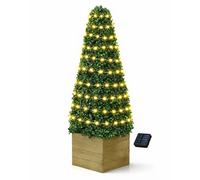 Gardenwize Solar Obelisk Topiary Tree Light for Garden & Patio in Green Gardenwize Green