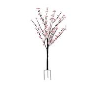 Gardenwize Solar Powered 1.2m Pink Cherry Blossom LED Tree - 100 LEDs Decorative Outdoor Light, No Running Costs, Ideal for Patio, Balcony, Pond & Garden Display