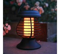 Gardenwize Solar Powered 2 In 1 Yellow Flame Lantern + Bug Zapper Decorative Garden Light Eco Friendly