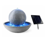 Streetwize Solar Ball Water Feature With Battery Back-up One Size Grey