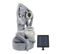 Gardenwize Solar Powered Bathing Lady Garden Water Feature