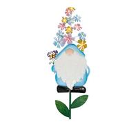 Gardenwize Solar Powered Decorative Stake Light - Blue Gnome Design, Bright LED Outdoor Garden Pathway & Walkway Lighting, Energy Efficient with No Running Costs