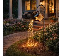 Gardenwize Solar Powered Decorative Watering Can Stake Light -