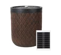 Gardenwize Solar Powered Garden Water Feature Decorative Outdoor Water Fountain in Brown Gardenwize Brown