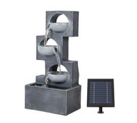 Gardenwize Solar Powered Geometric Steps Solar Water Feature