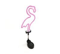 Gardenwize Solar Powered Led Light Up Neon Pink Flamingo Garden Light Walkway Pathway Patio Decorative Light