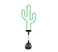 Gardenwize Solar Powered Led Neon Light Up Cactus Stake Light Decorative Garden Pathway Walkway Light