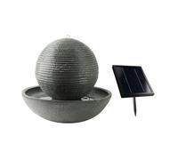Streetwize Solar Ball Water Feature With Battery Back-up One Size Grey