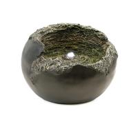 Gardenwize Solar-Powered Garden Water Feature - Rock Bowl, none