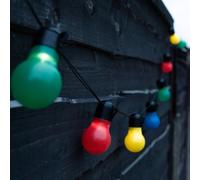 Gardenwize Solar Powered Tropical Globe String Lights Fence Wall Decking Patio Christmas Lights