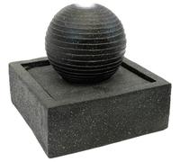 Gardenwize Solar Square Water Feature - Black Ball