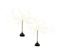 Gardenwize Pack Of 2 Outdoor Super Bright Decorative Starburst Solar Powered Led Stake Light Garden Patio Walkway Light