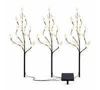 Streetwize Set of 3 Outdoor Solar Powered Tree Branch Lights White