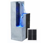 Streetwize Harmony Pillars Solar Fountain Two Towers Grey