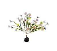 Gardenwize Solar Wild Chrysanthemum Stake Light - Warm White LED Garden Light