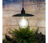Gardenwize Timeless Hanging Solar Lamp Vintage Style Hanging Lantern With Warm White Filament Led