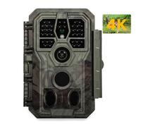 GardePro A50 Trail Camera, Ultra-HD 4K Sensor, Super Low Light Sensitivity, New-Gen Image Technology, 100ft Night Vision, Motion Activated, Waterproof for Wildlife Garden Traps (2025 New)