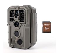 GardePro E5 2.0 Wildlife Camera (Non-Cellular, Non-WiFi), Comes with 64GB SD Card, 4K Video, 0.1s Trigger, 100ft No-Glow Night Vision, IP66 Waterproof, Motion Activated Wildlife Camera