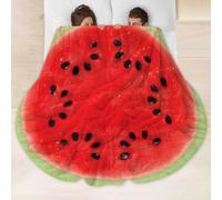 GardEssere Watermelon Blanket For Kids Adults Round Blanket Cozy Flannel Funny Realistic Food Throw Blankets Novelty Soft for Men Women for Bed Couch 200 CM