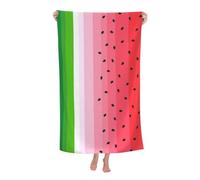 GardEssere Watermelon Stripe Beach Towel Microfiber Bath Towels Quick Dry Absorbent Extra Large Oversized for Adults for Swim Camping Gym 30x60 in
