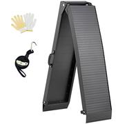 gardhom Aluminum Loading Ramp 203x28cm Folding Motorcycle Ramp 340KG Loading Capacity for ATV UTV Trucks Motorbike, with Rubber Tipped Fingers, 1Pack