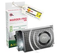 GARDIGO® Marten Free Dual | Marten Deterrent Car | Mobile Marten Repellent for Car, Home, Attic, Garage | Ultrasonic and Flash Light | Connection to 12 V Car Battery or Battery Operation Possible