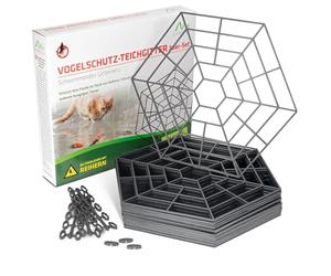 GARDIGO® Pond Guard Set of 20 | Heron Deterrent Garden Pond | Bird and Cat Repellent | Protection Against Fish Thieves | Pond Protection Grid Against Herons and Cats | Fish Heron Defense | Safety Grid