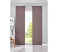 Gardinenbox 202020680-2 Panel Curtains Panel Weight Opaque Thermal Sliding Curtain 145 x 60 cm Taupe