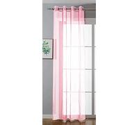 Gardinenbox 20332-cn Curtain with Eyelets for Living Room 175 x 140 cm Light Pink