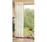 Gardinenbox 20332 Eyelet Curtain Plain H x W 225 x 140 cm Cream