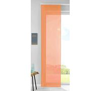 Gardinenbox 85589N Sliding Curtain Panel Curtain Voile H x W 245 x 60 cm Orange Complete with Panel Weight Bar
