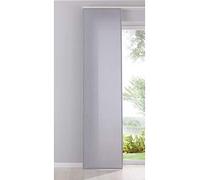 Gardinenbox Cationic 204411 Panel Curtain Sliding Curtain Opaque Linen Look Natura Satin Matt H x W 245 x 60 cm Grey Country House Style