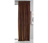 Gardinenbox Milano 20357 Blackout Curtain Velvet Opaque Tab Tape Drawstring Blackout Can Be Shortened Taupe 1 Piece H x W 280 x 135 cm