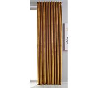 Gardinenbox Milano 20357 Blackout Curtain Velvet Opaque Tab-Top Tape Drawstring Blackout Can Be Shortened 1 Piece H x W 280 x 135 cm