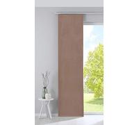 Gardinenbox Milano Blackout Curtain Panel Curtain Sliding Curtain Velvet Opaque Blackout Panel Carrier Weight Bar 100% Polyester Sand Height 245 x 60 cm