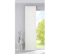 Gardinenbox Milano Blackout Panel Curtain Sliding Curtain Velvet Opaque Blackout Panel Carrier Weighted Bar 100% Polyester Cream H 245 x W 60 cm