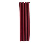 Gardinenbox NewYork Opaque Curtain Bordeaux H x W 225 x 140 cm Pack of 1 Thermal Blackout Curtain Blackout Eyelet Sound-Absorbing Oeko-Tex UV Protection Tieback 201920600