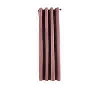 Gardinenbox NewYork Opaque Curtain Dusky Pink H x W 160 x 140 cm Pack of 1 Thermal Blackout Curtain Blackout Eyelet Sound-Absorbing Oeko-Tex UV Protection Tieback 201920600