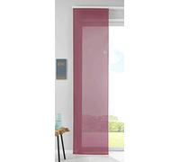 Gardinenbox Set of 1 Sliding Curtain Panel Curtain Voile Complete with Panel Weight Bar 100% Polyester Bordeaux 245 x 60 cm