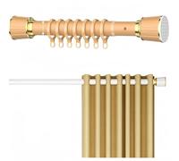Gardinense Tension Rod 40 500cm Adjustable Shower Curtain Rod Extendable Stainless Steel 3m No Drill Installation Earth Yellow Perfect for Bathroom & Closet