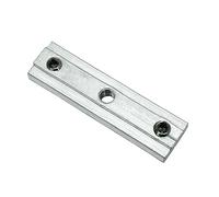 GARDINIA Connector for curtain rods with inner rail II, with M4 thread for centre support, diameter 16 mm, length: 4 cm, aluminium