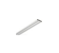 Gardinia 2-Track Curtain Rod, White, 240 x 3.75 x 1.5 cm
