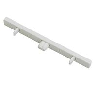 Gardinia 2 x White Plastic 3 Track Aluminium Curtain Track End Pieces