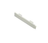 Gardinia 2 x White Plastic Curtain Track End Caps GE3