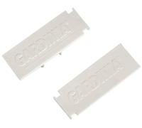 Gardinia 2 x White Plastic Curtain Track End Pieces GE1
