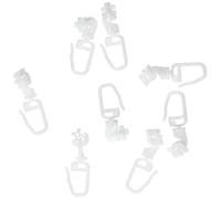 Gardinia 20 x White Rotary Glides for 4mm Channel