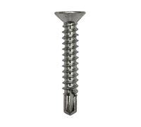 Gardinia 3.9mm x 25mm Upvc Flat Fixing Screws Silver Zinc Bag 20