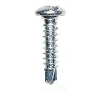 Gardinia 3.9mm x 28mm Upvc Fixing Screws in Silver Finish - Bag of 20