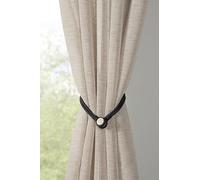 Gardinia 47cm Magnetic Tieback Cord for Curtains and Curtains with Magnet for Easy Attachment - Black
